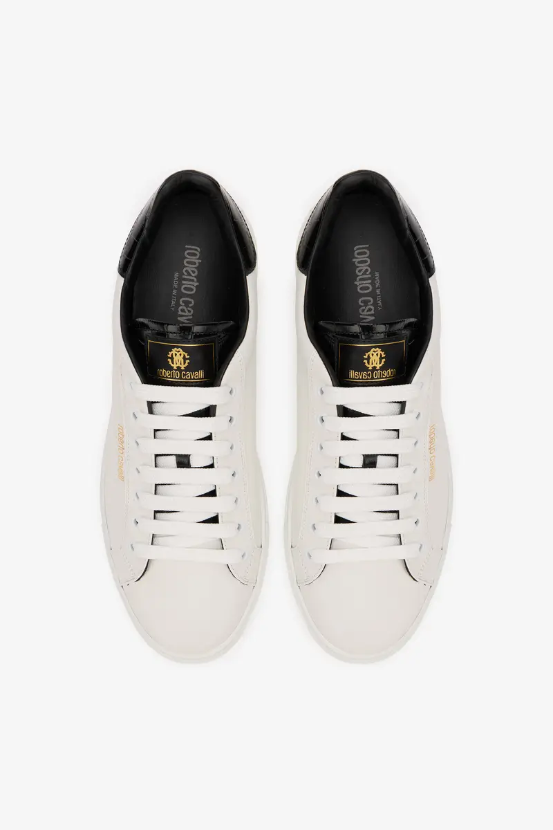 Roberto Cavalli White Low Top Sneakers | Thumbnail 4