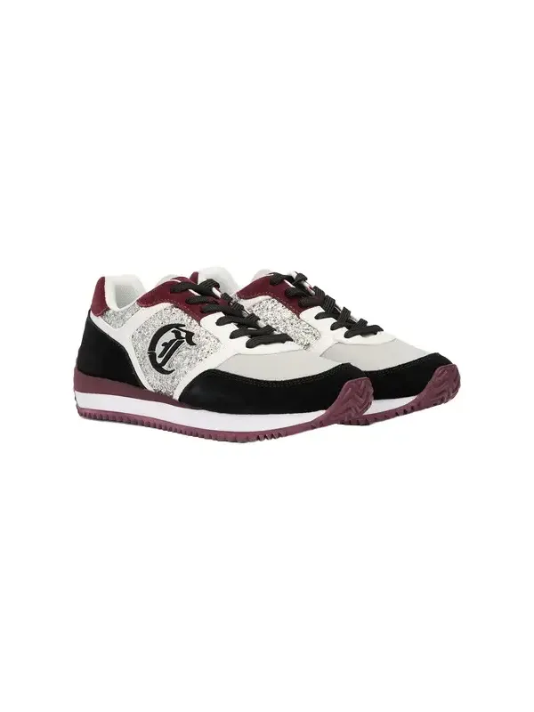 Roberto Cavalli Multicolor Sneakers With Logo