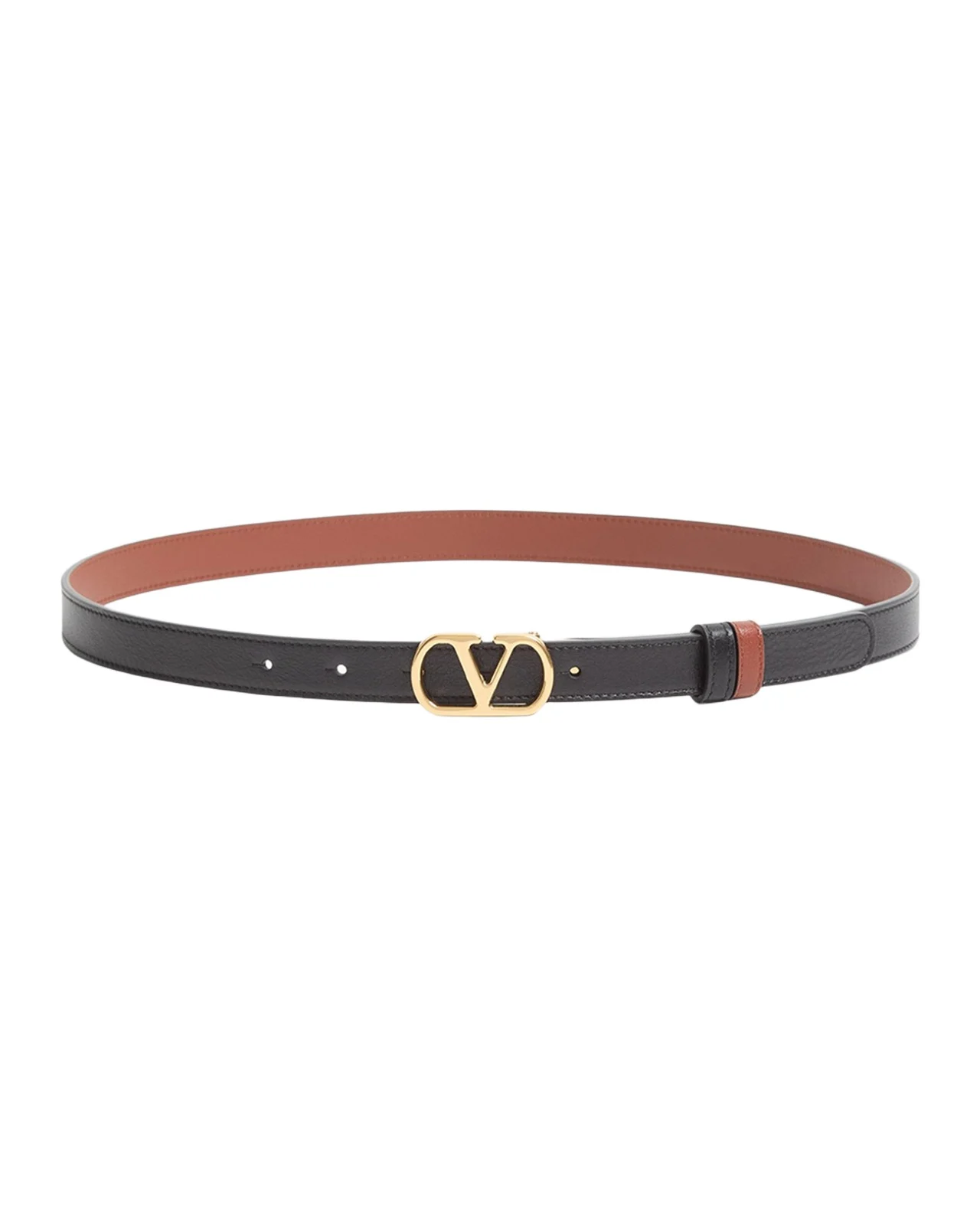 Valentino Garavani VLogo Signature Reversible Shiny Calfskin Belt 20MM | Thumbnail 1 Valentino Garavani VLogo Signature Reversible Shiny Calfskin Belt 20MM | Thumbnail 1