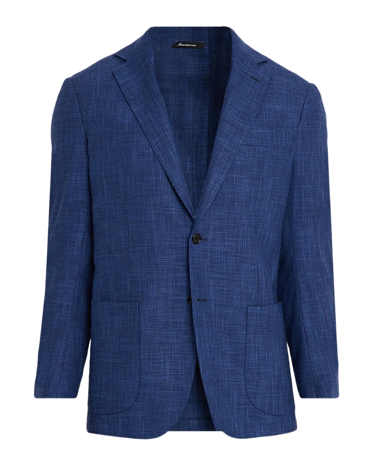 Men's Textured Solid Single-Breasted Sport Coat
