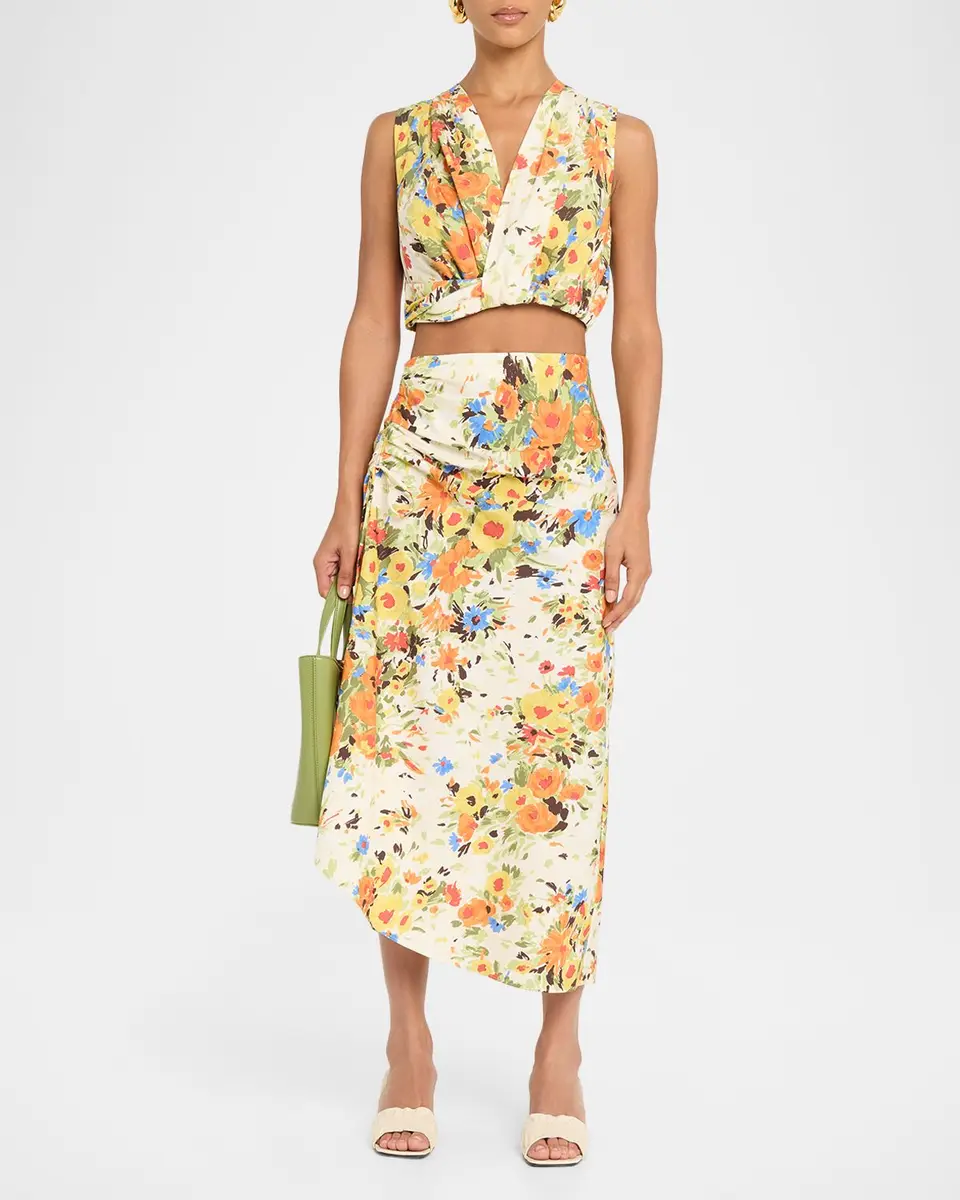 A.L.C. Brooklyn Floral Crop Top | Thumbnail 2
