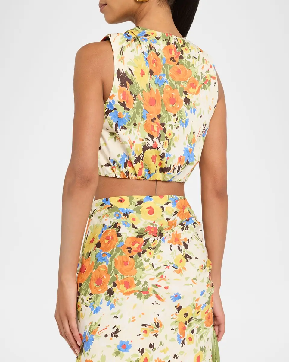 A.L.C. Brooklyn Floral Crop Top | Thumbnail 3