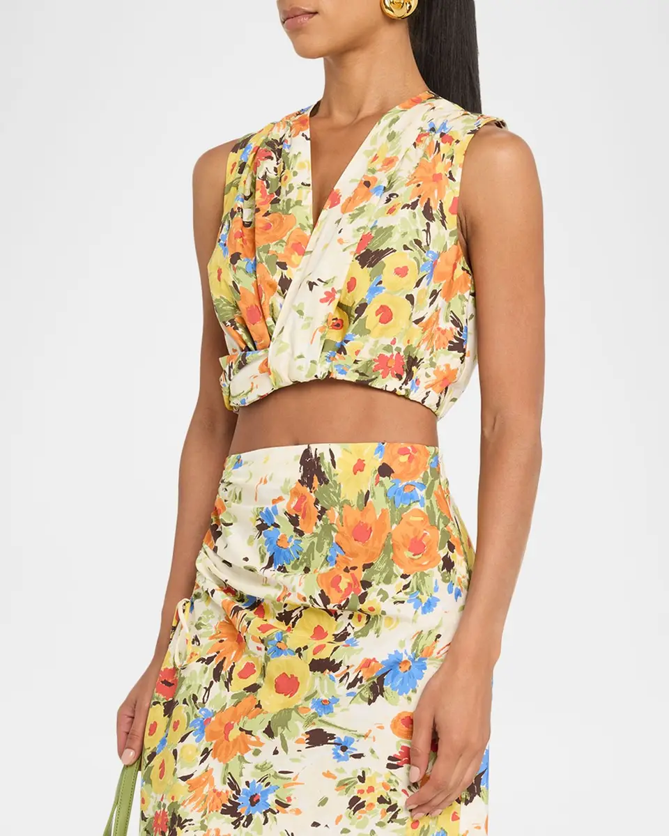 A.L.C. Brooklyn Floral Crop Top | Thumbnail 4
