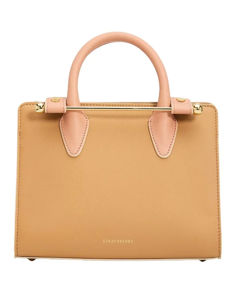 Strathberry Mini Tri-Color Leather Tote Bag | Image 1 Strathberry Mini Tri-Color Leather Tote Bag | Image 1