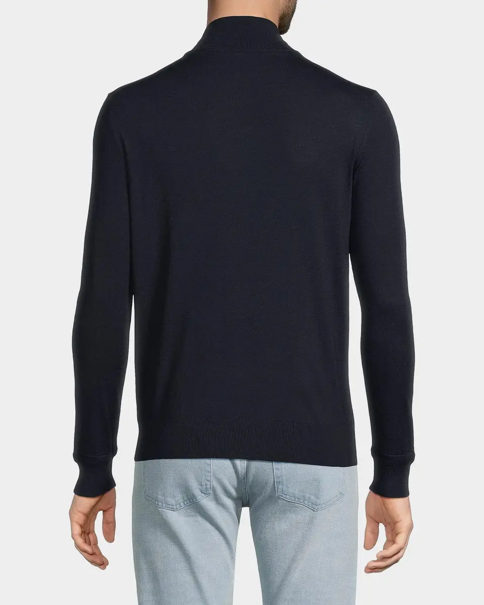 Isaia Men's Wool Zip-Up Sweater | Thumbnail 3 Isaia Men's Wool Zip-Up Sweater | Thumbnail 3