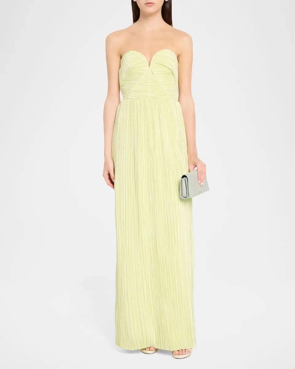 As It May Liora Pleated Strapless Column Gown | Thumbnail 2 As It May Liora Pleated Strapless Column Gown | Thumbnail 2