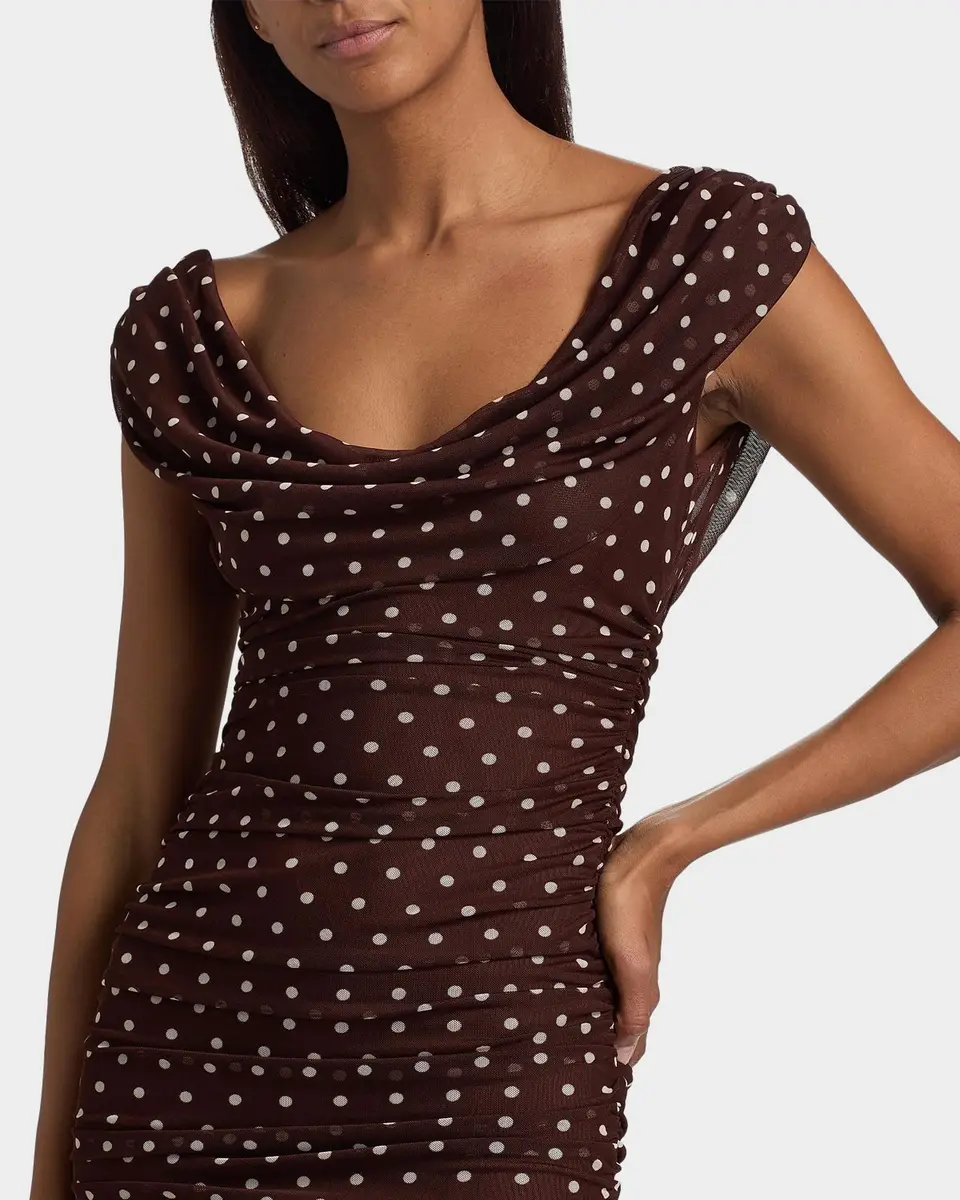 BLACK HALO Evangeline Polka Dot Maxi Dress | Thumbnail 5 BLACK HALO Evangeline Polka Dot Maxi Dress | Thumbnail 5