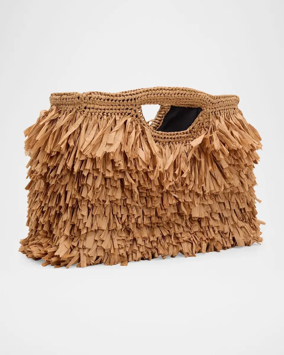 A.L.C. Charlie Fringe Raffia Top-Handle Bag | Thumbnail 3 A.L.C. Charlie Fringe Raffia Top-Handle Bag | Thumbnail 3
