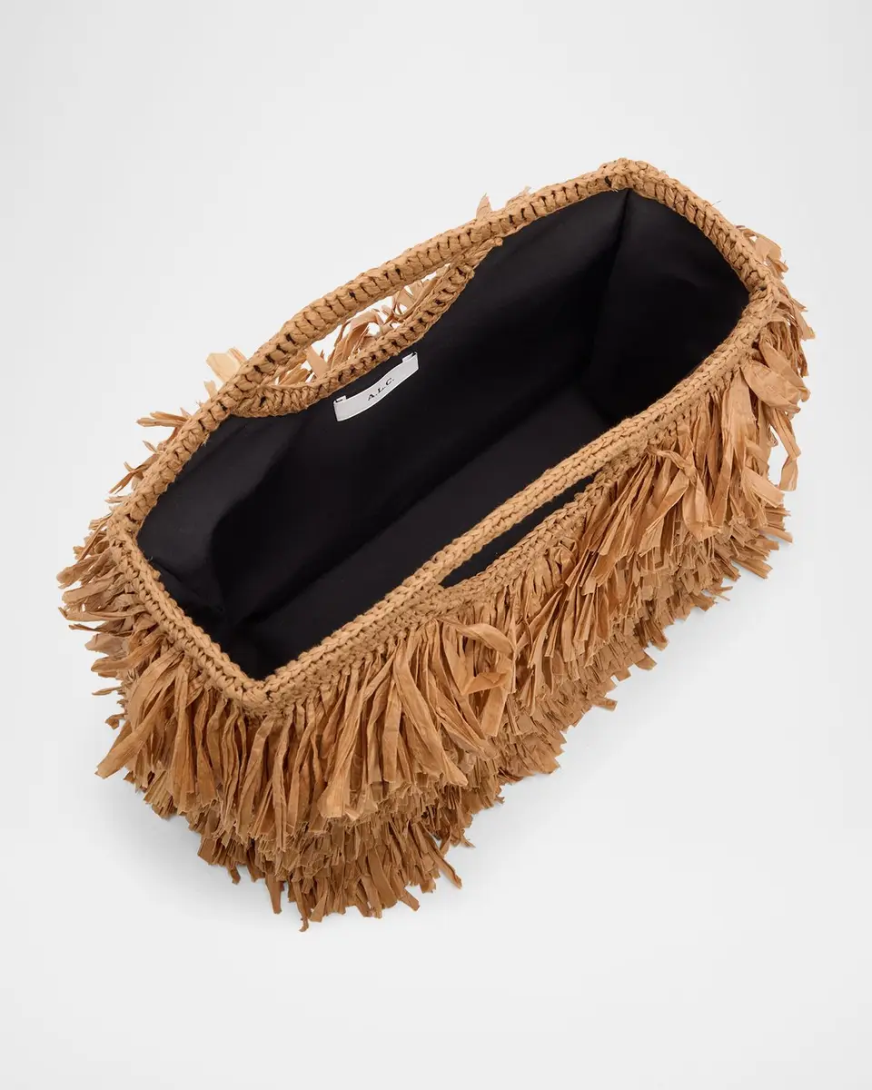 A.L.C. Charlie Fringe Raffia Top-Handle Bag | Thumbnail 4 A.L.C. Charlie Fringe Raffia Top-Handle Bag | Thumbnail 4