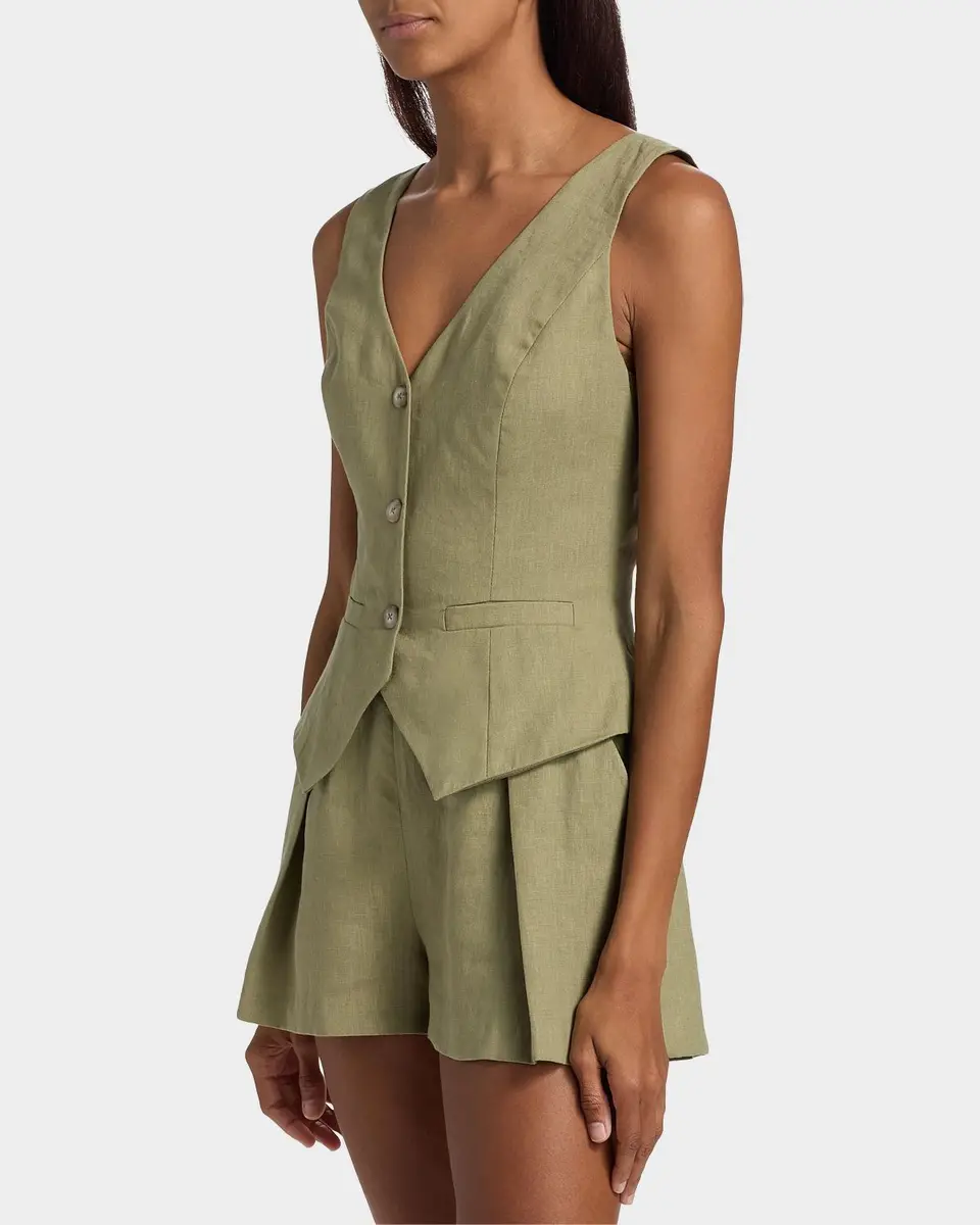 BLACK HALO Matias Linen Romper | Thumbnail 7 BLACK HALO Matias Linen Romper | Thumbnail 7