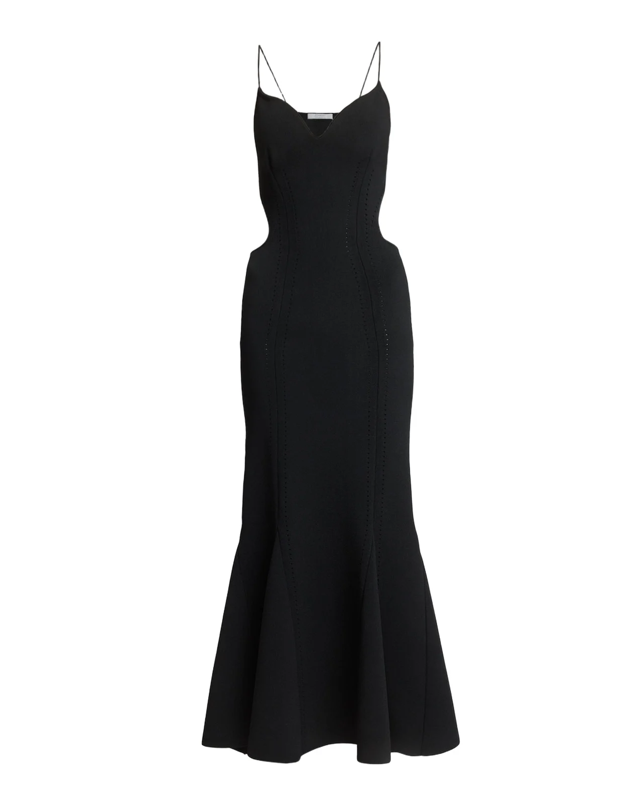 Sleeveless Pointelle Knit Waist-Cutout Midi Dress Sleeveless Pointelle Knit Waist-Cutout Midi Dress