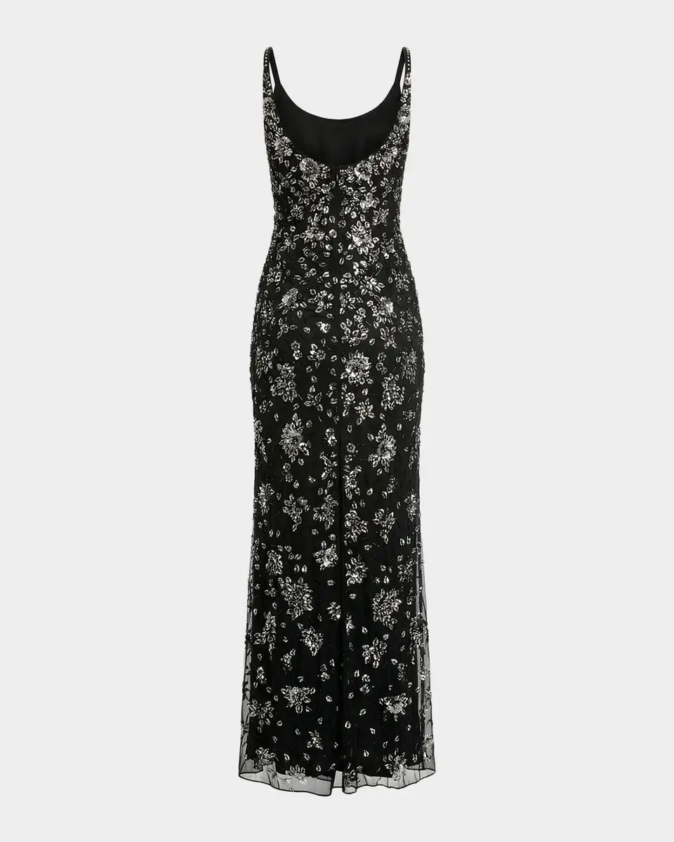 Mac Duggal Floral-Embellished Column Gown | Thumbnail 5
