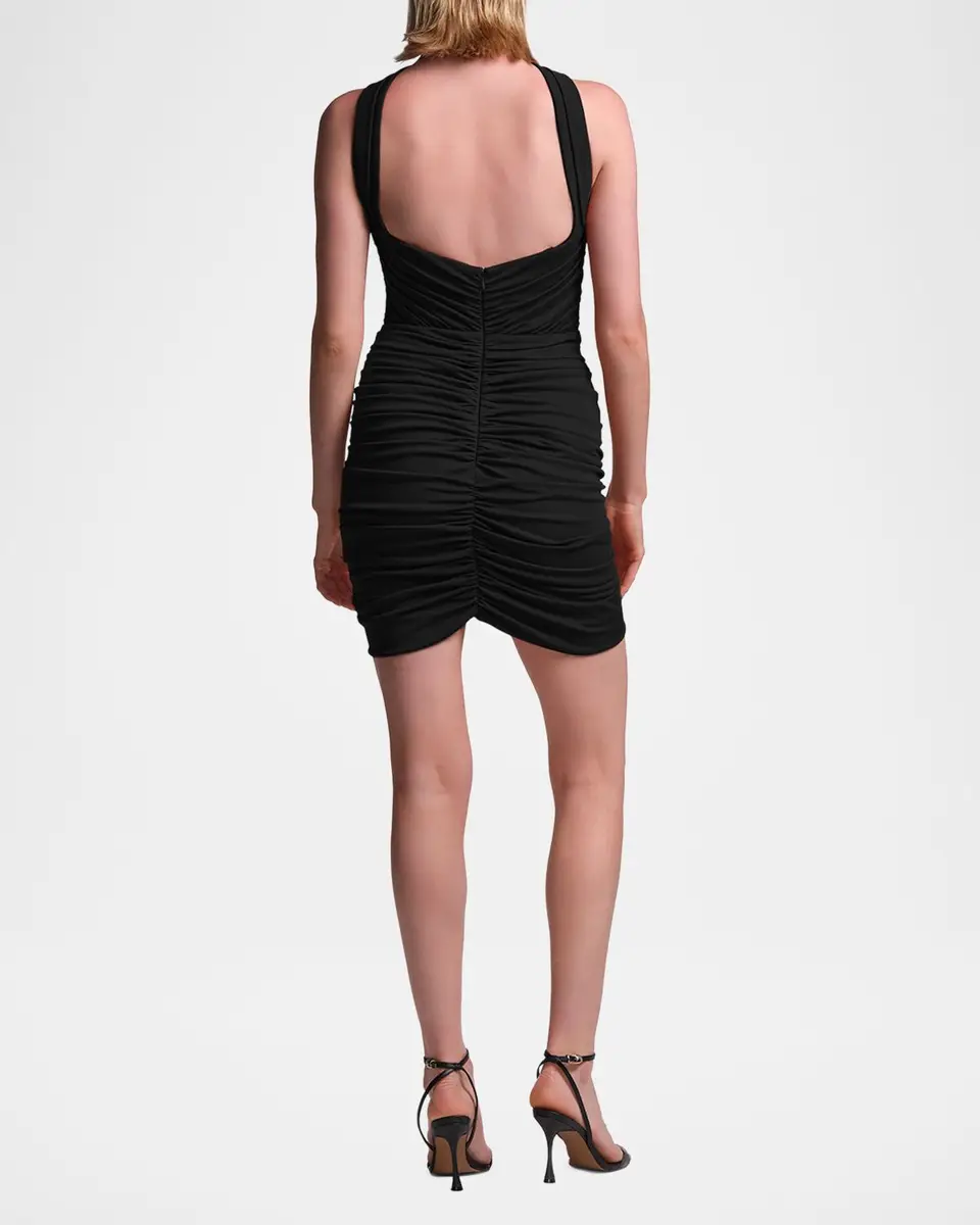BCBGMAXAZRIA Zoe Strapless Ruched Jersey Mini Dress | Thumbnail 3