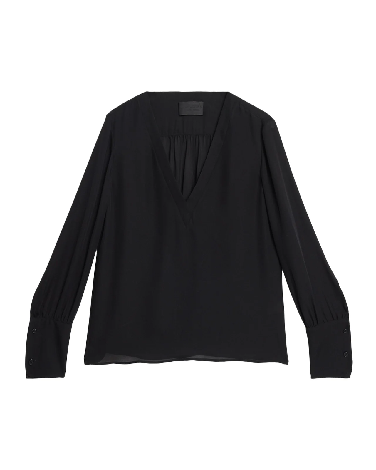 Mariposa Silk Georgette V-Neck Blouse