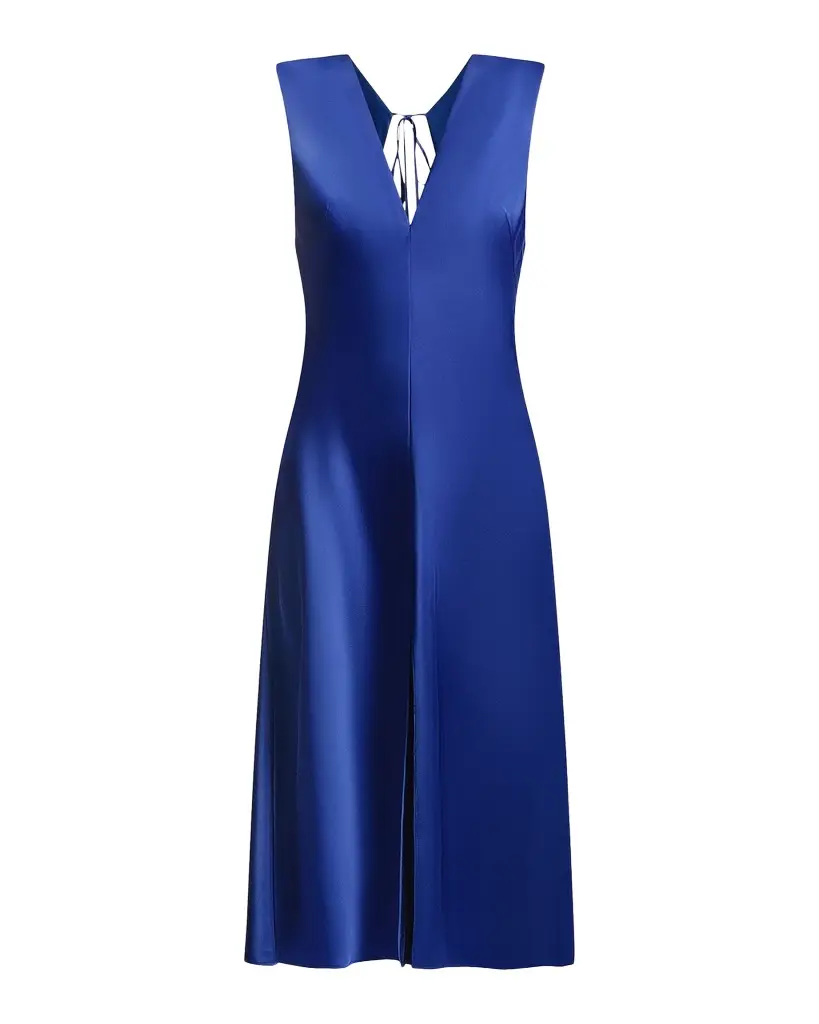 BCBGMAXAZRIA Leha Cut-Out Satin Midi Dress | Image 1 BCBGMAXAZRIA Leha Cut-Out Satin Midi Dress | Image 1