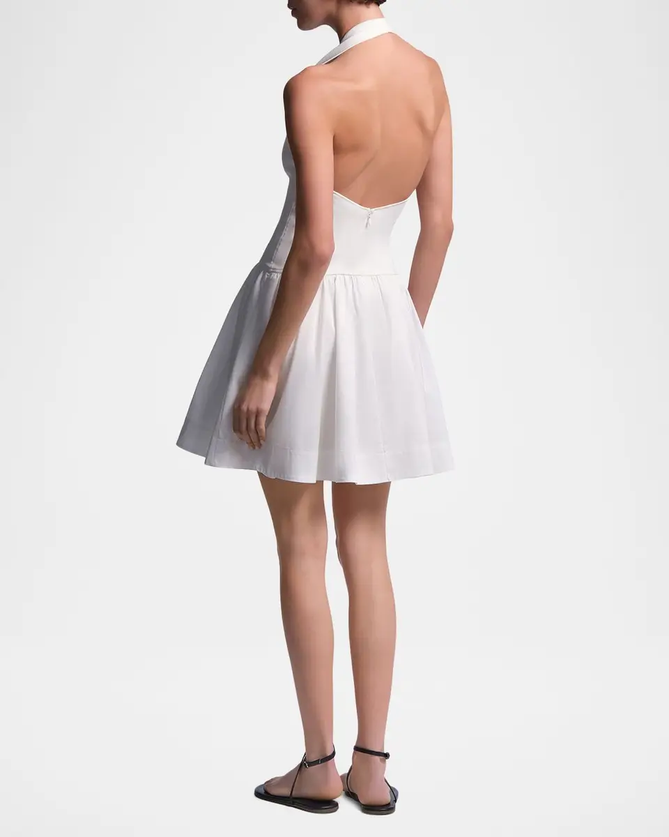 BCBGMAXAZRIA Perle Plunging Fit-&-Flare Mini Dress | Thumbnail 3 BCBGMAXAZRIA Perle Plunging Fit-&-Flare Mini Dress | Thumbnail 3
