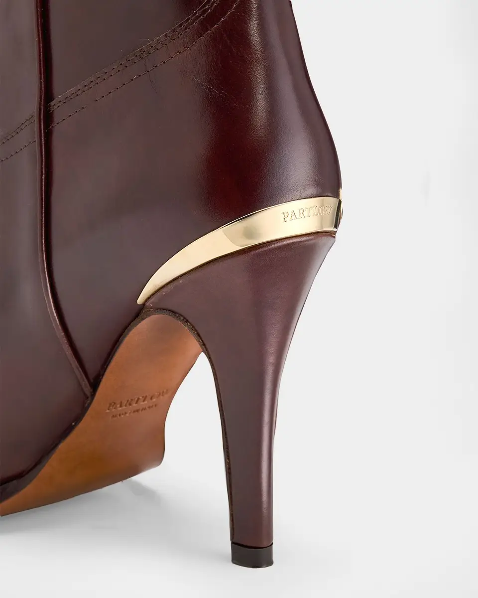 Partlow Katie Leather Western Stiletto Booties | Thumbnail 3