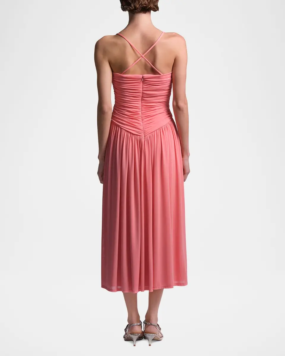 BCBGMAXAZRIA Mimi Sweetheart Cutout Jersey Midi Dress | Thumbnail 3 BCBGMAXAZRIA Mimi Sweetheart Cutout Jersey Midi Dress | Thumbnail 3