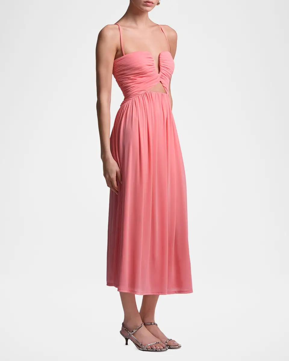 BCBGMAXAZRIA Mimi Sweetheart Cutout Jersey Midi Dress | Thumbnail 4 BCBGMAXAZRIA Mimi Sweetheart Cutout Jersey Midi Dress | Thumbnail 4