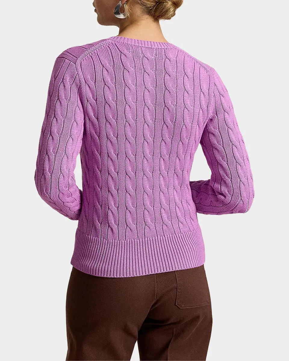 Polo Ralph Lauren Cable-Knit Cotton Crewneck Cardigan | Thumbnail 3 Polo Ralph Lauren Cable-Knit Cotton Crewneck Cardigan | Thumbnail 3