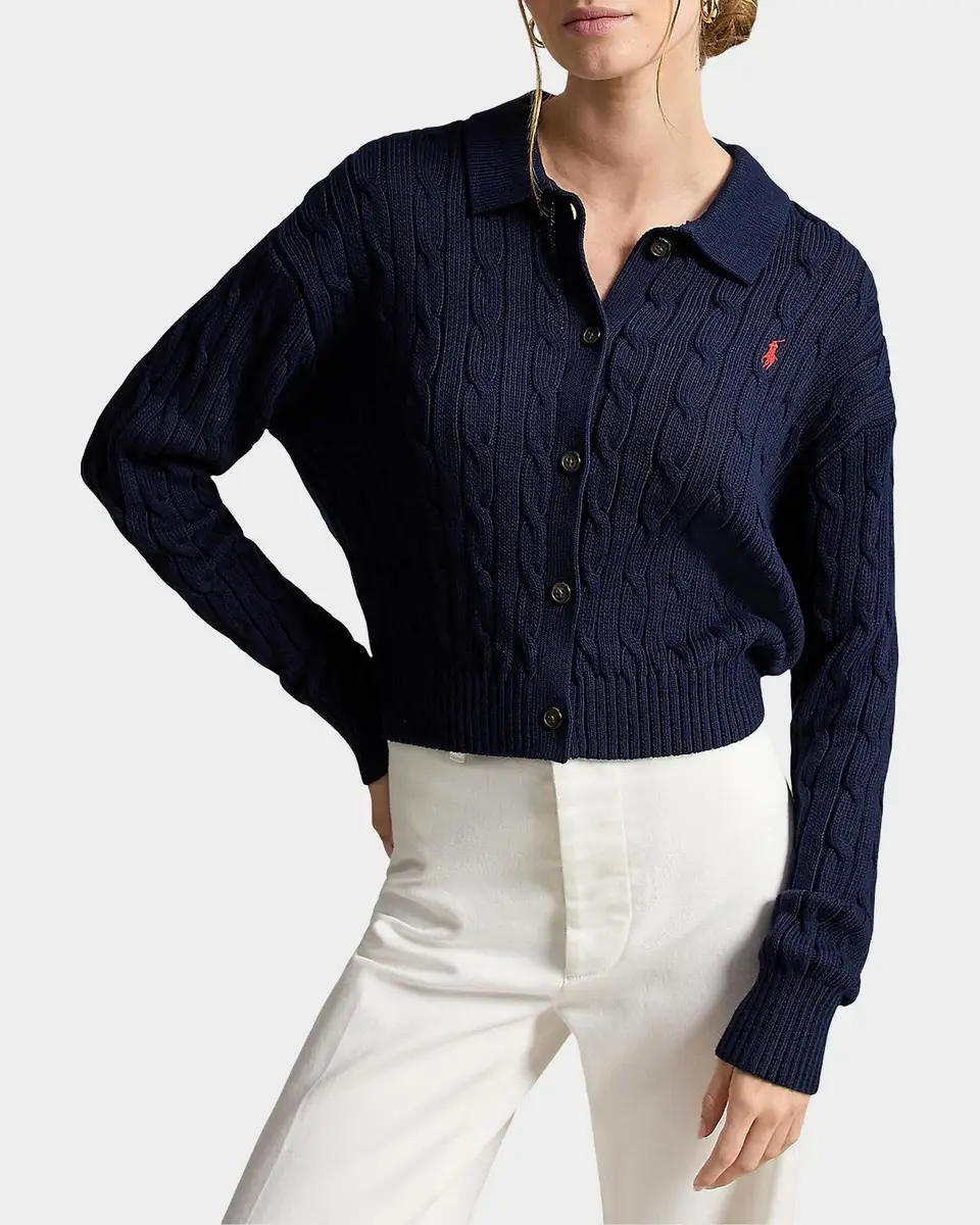 Polo Ralph Lauren Cable-Knit Cotton Cardigan | Thumbnail 4 Polo Ralph Lauren Cable-Knit Cotton Cardigan | Thumbnail 4