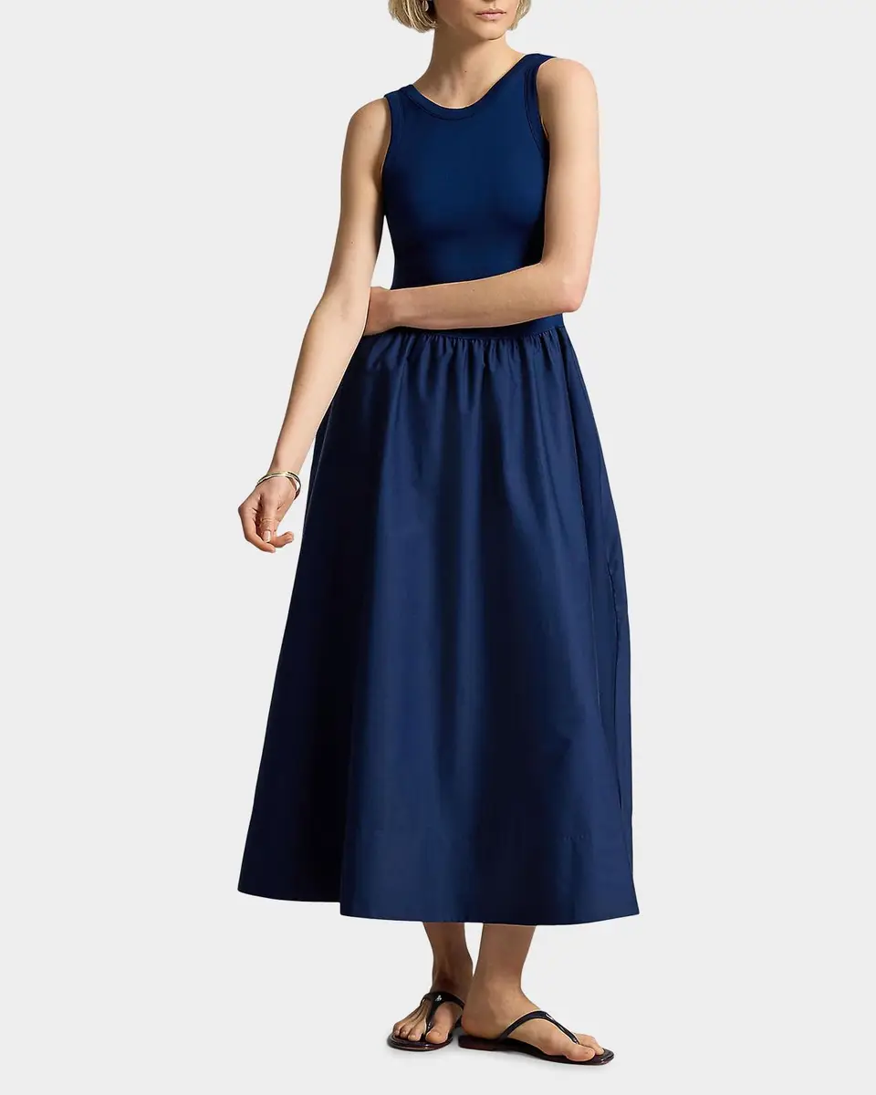 Polo Ralph Lauren Ponte-Bodice A-Line Maxi Dress | Thumbnail 4 Polo Ralph Lauren Ponte-Bodice A-Line Maxi Dress | Thumbnail 4