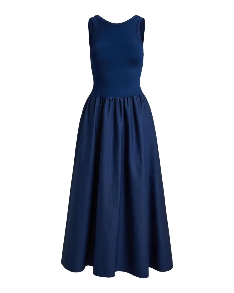 Polo Ralph Lauren Ponte-Bodice A-Line Maxi Dress