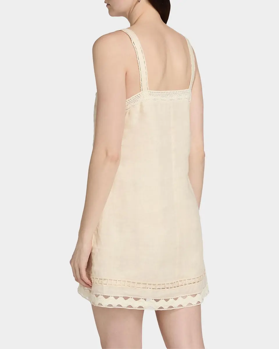 Simkhai Jasmine Linen Lace Minidress | Thumbnail 3 Simkhai Jasmine Linen Lace Minidress | Thumbnail 3