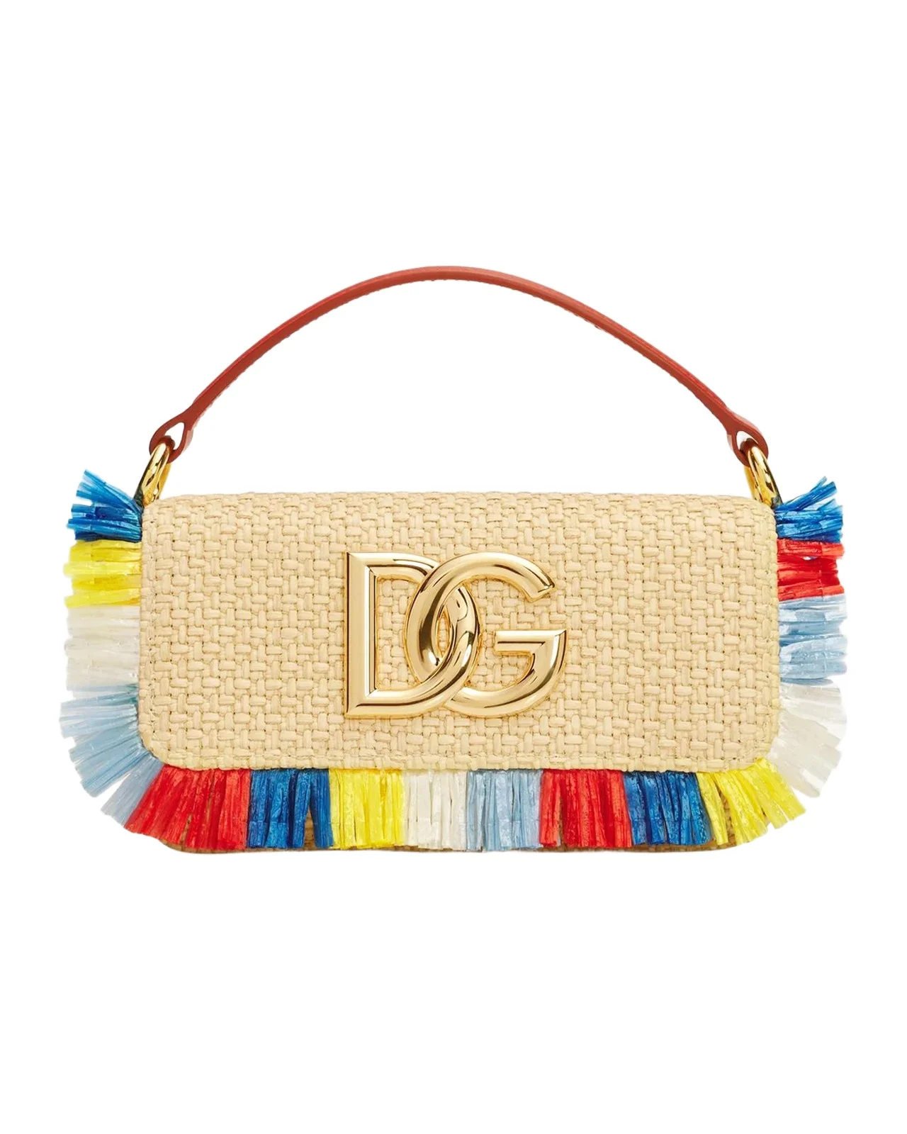 Fringed Raffia Shoulder Bag