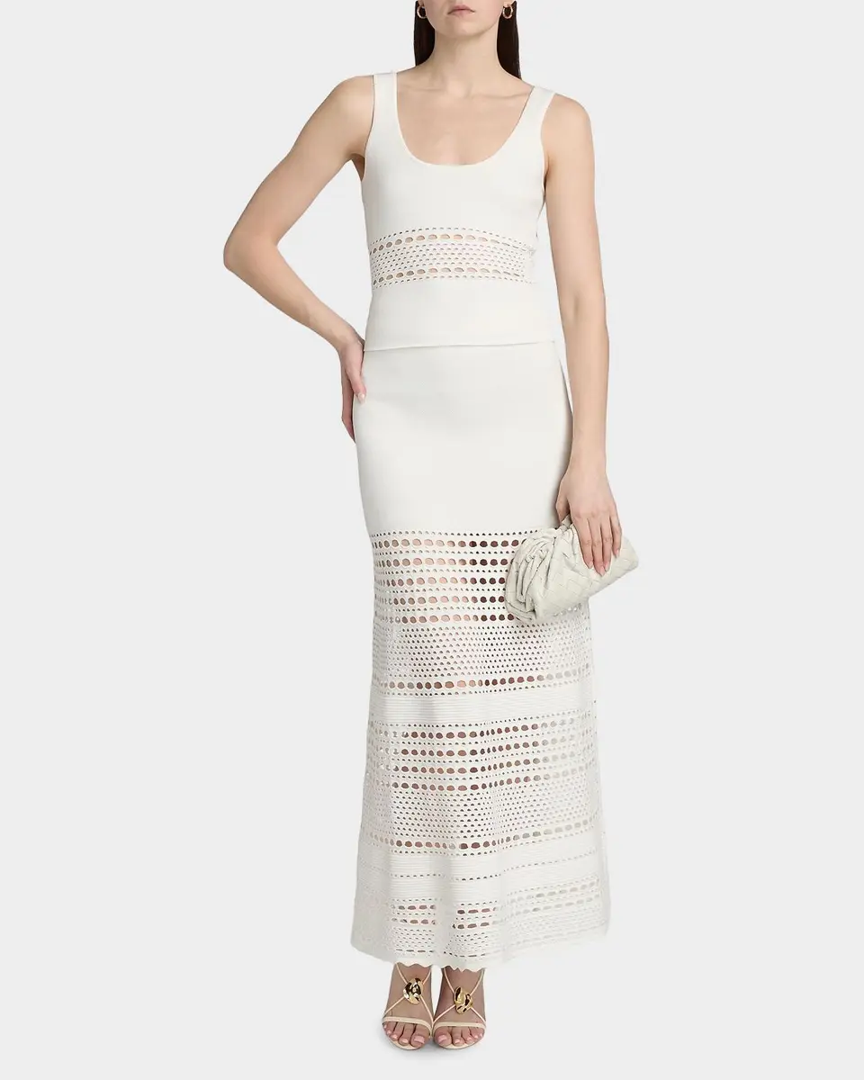 Simkhai Westly Open-Stitch Midi Skirt | Thumbnail 2