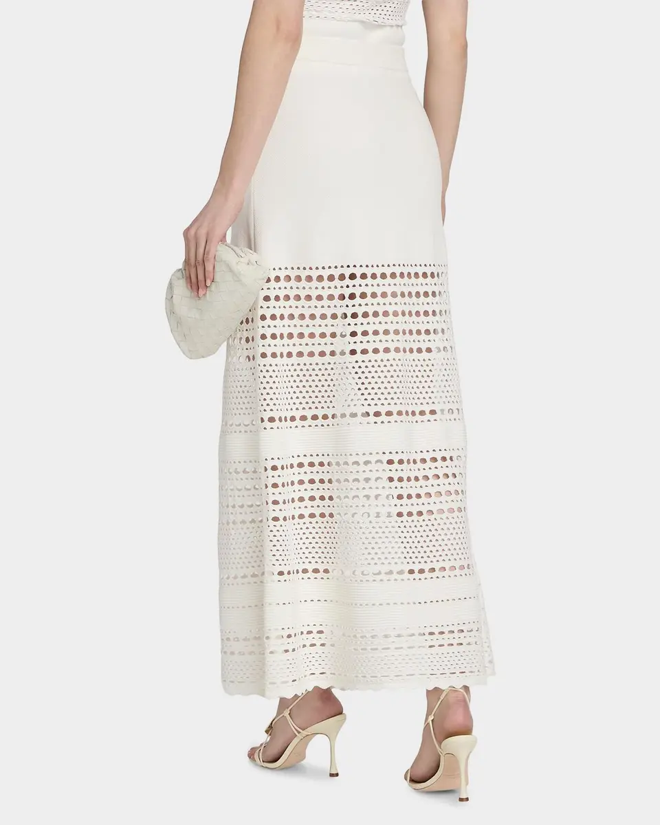 Simkhai Westly Open-Stitch Midi Skirt | Thumbnail 3
