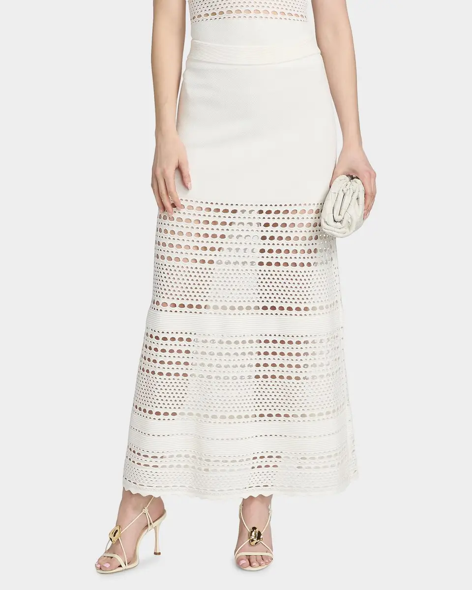 Simkhai Westly Open-Stitch Midi Skirt | Thumbnail 4