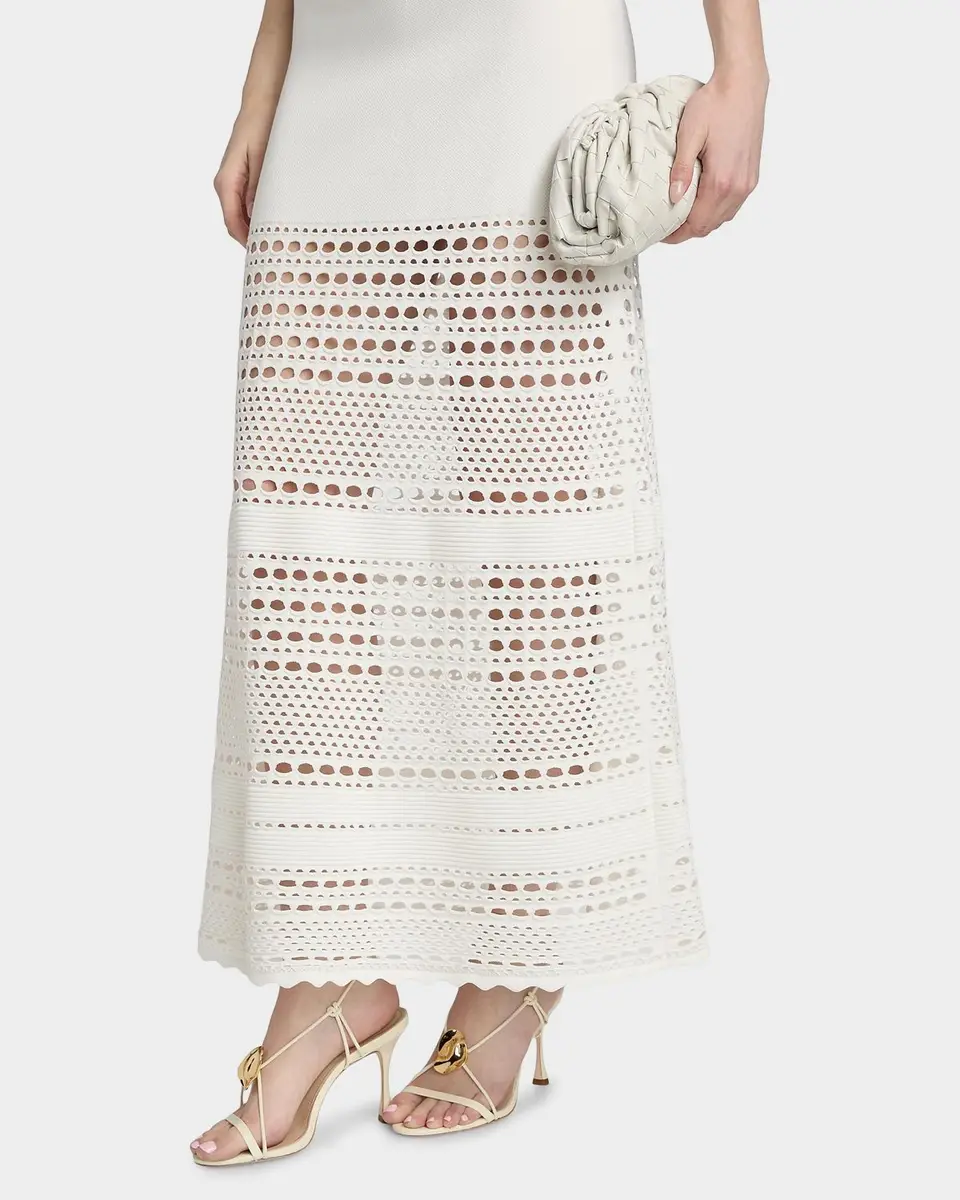 Simkhai Westly Open-Stitch Midi Skirt | Thumbnail 5