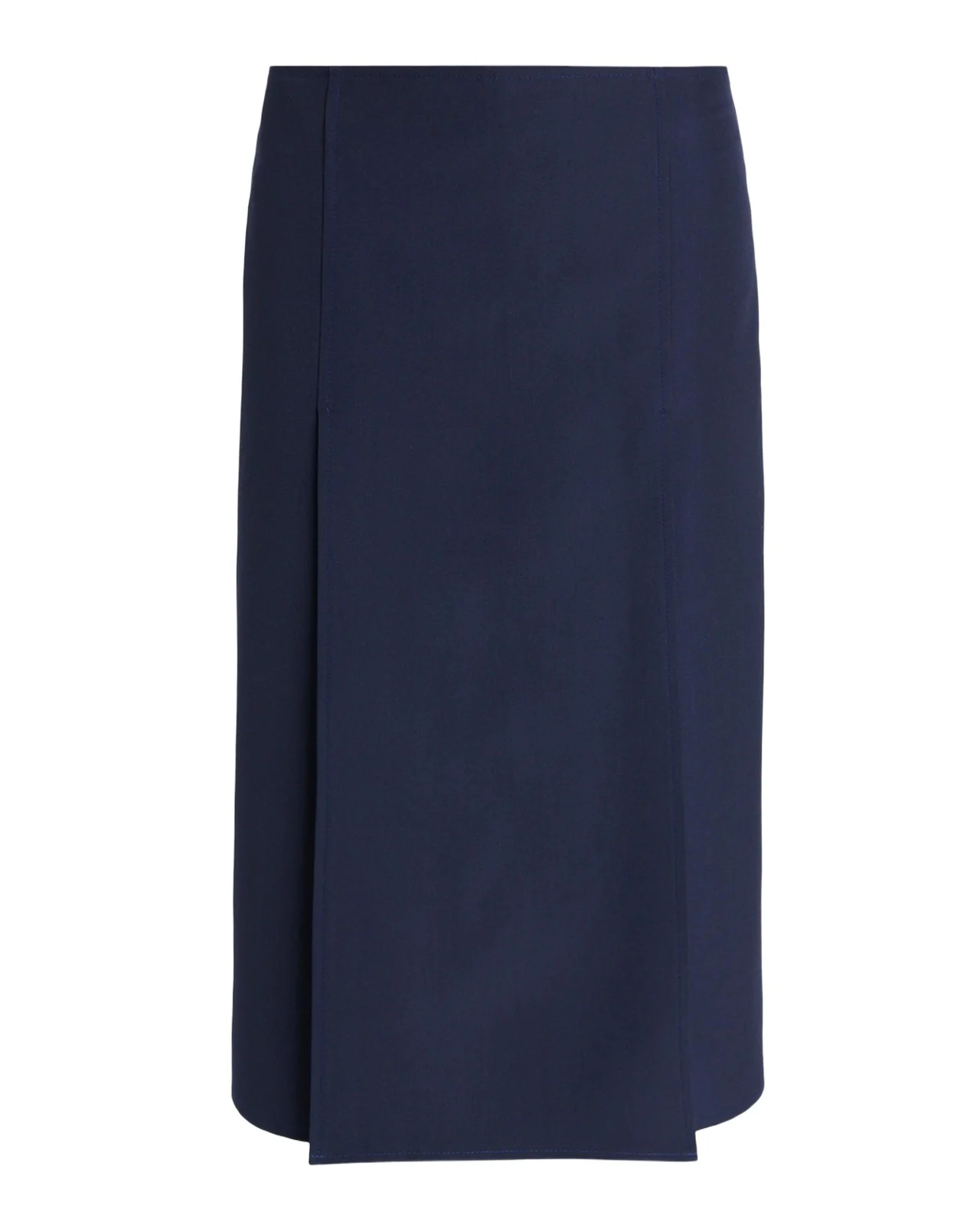 Flared Topstitched Midi Skirt Flared Topstitched Midi Skirt