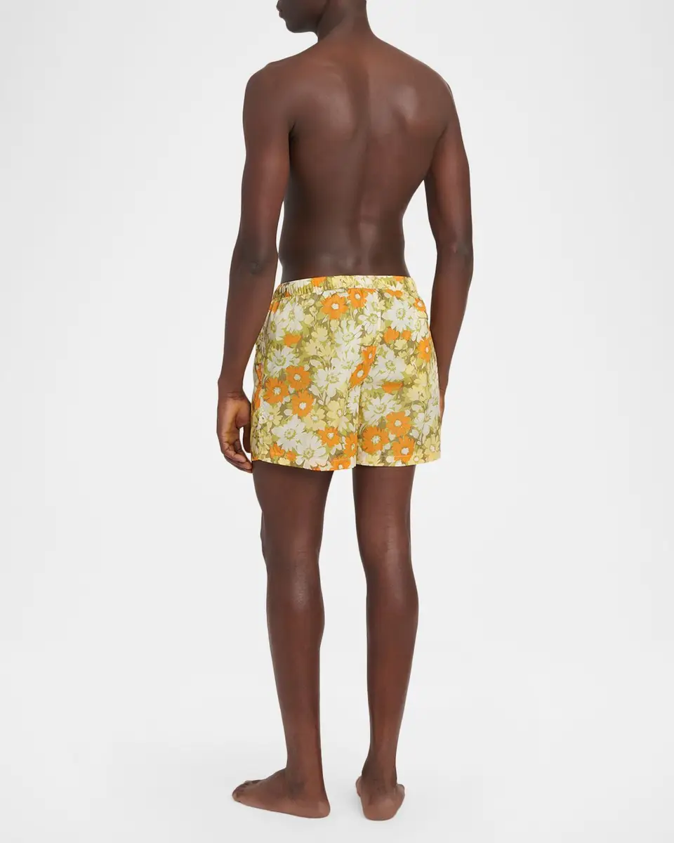 Valentino Garavani Men's Floral Logo Swim Trunks | Thumbnail 3 Valentino Garavani Men's Floral Logo Swim Trunks | Thumbnail 3