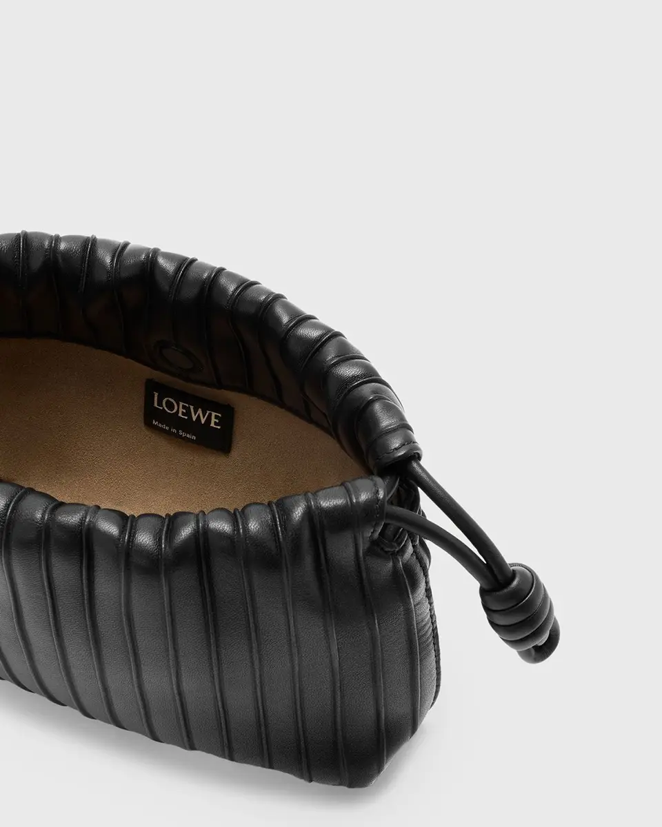 Loewe Flamenco Pleated Shoulder Bag in Napa Leather | Thumbnail 3 Loewe Flamenco Pleated Shoulder Bag in Napa Leather | Thumbnail 3