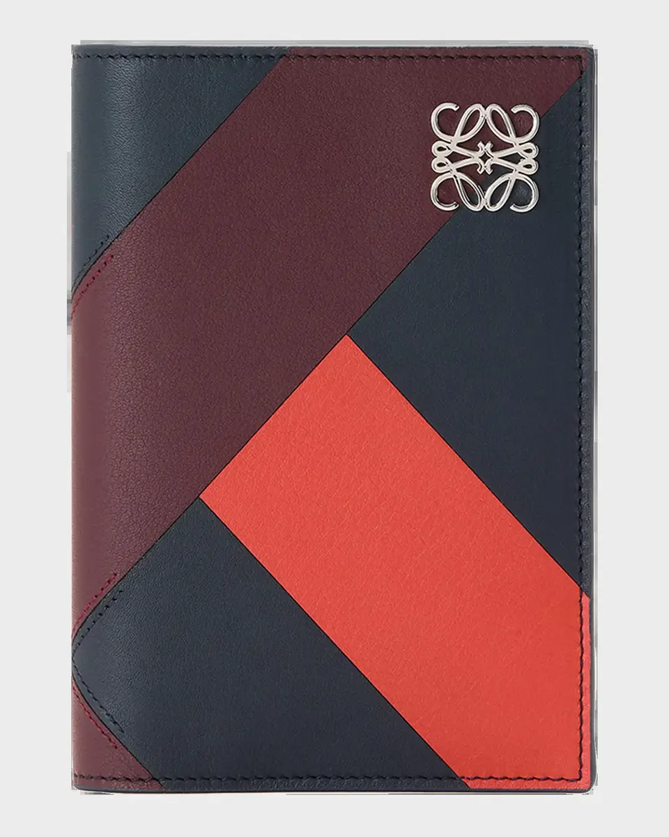 Loewe Anagram Colorblock Passport Cover in Leather | Thumbnail 2