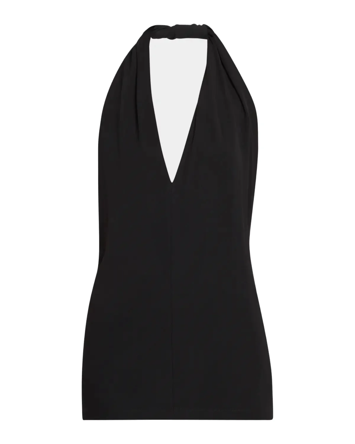 Plunging Twisted Jersey Halter Top Plunging Twisted Jersey Halter Top