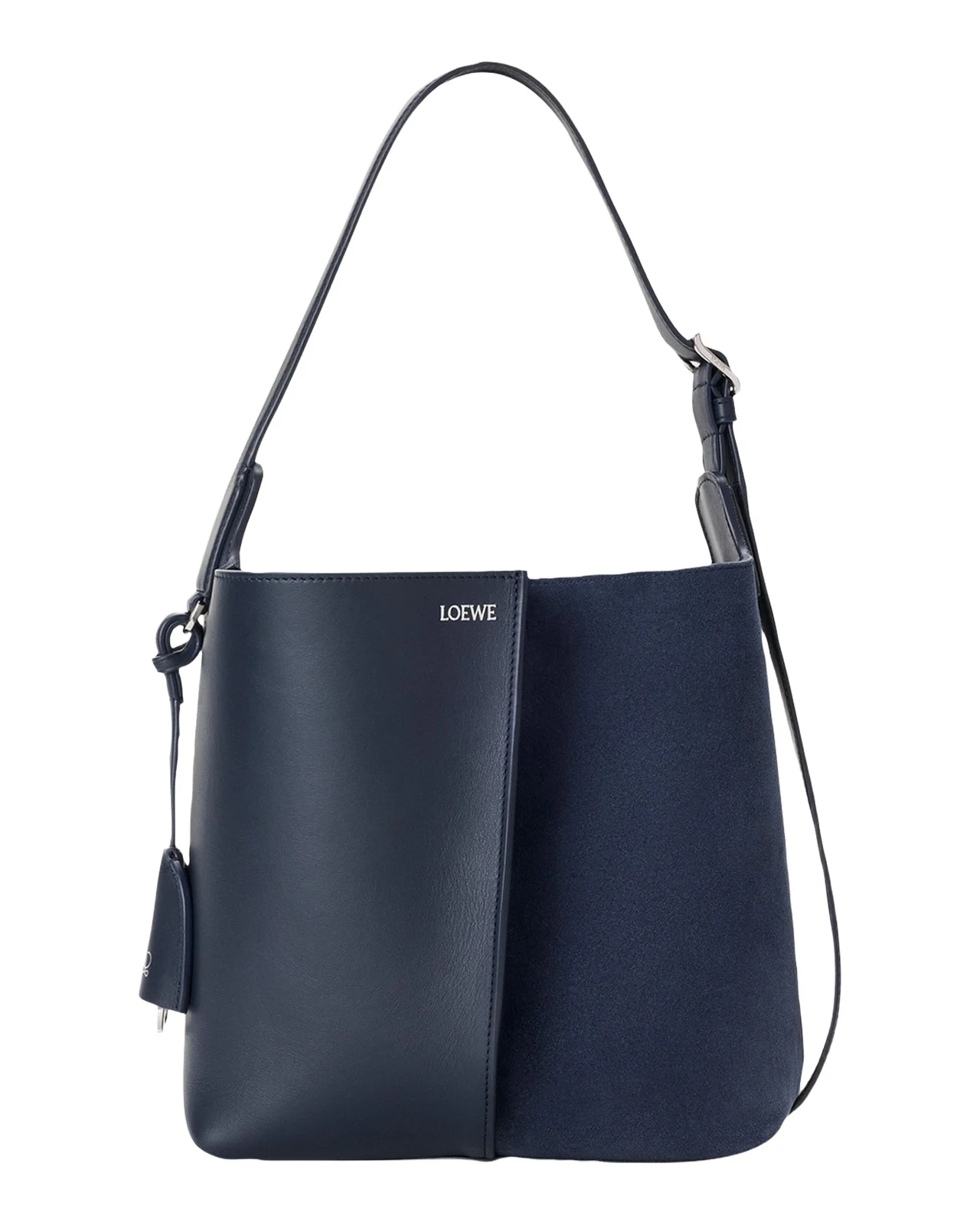 Bilbao Medium Leather and Suede Bucket Bag Bilbao Medium Leather and Suede Bucket Bag