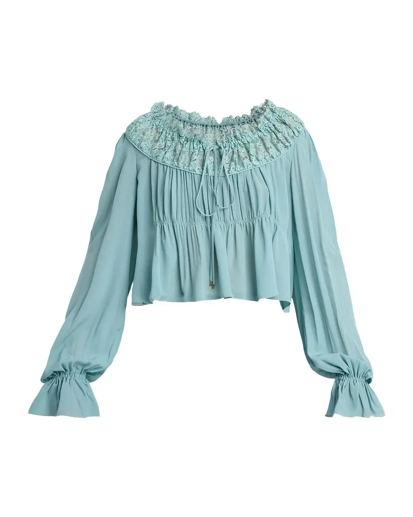 Chloé Iconic Organic Silk Georgette Top | Image 1 Chloé Iconic Organic Silk Georgette Top | Image 1
