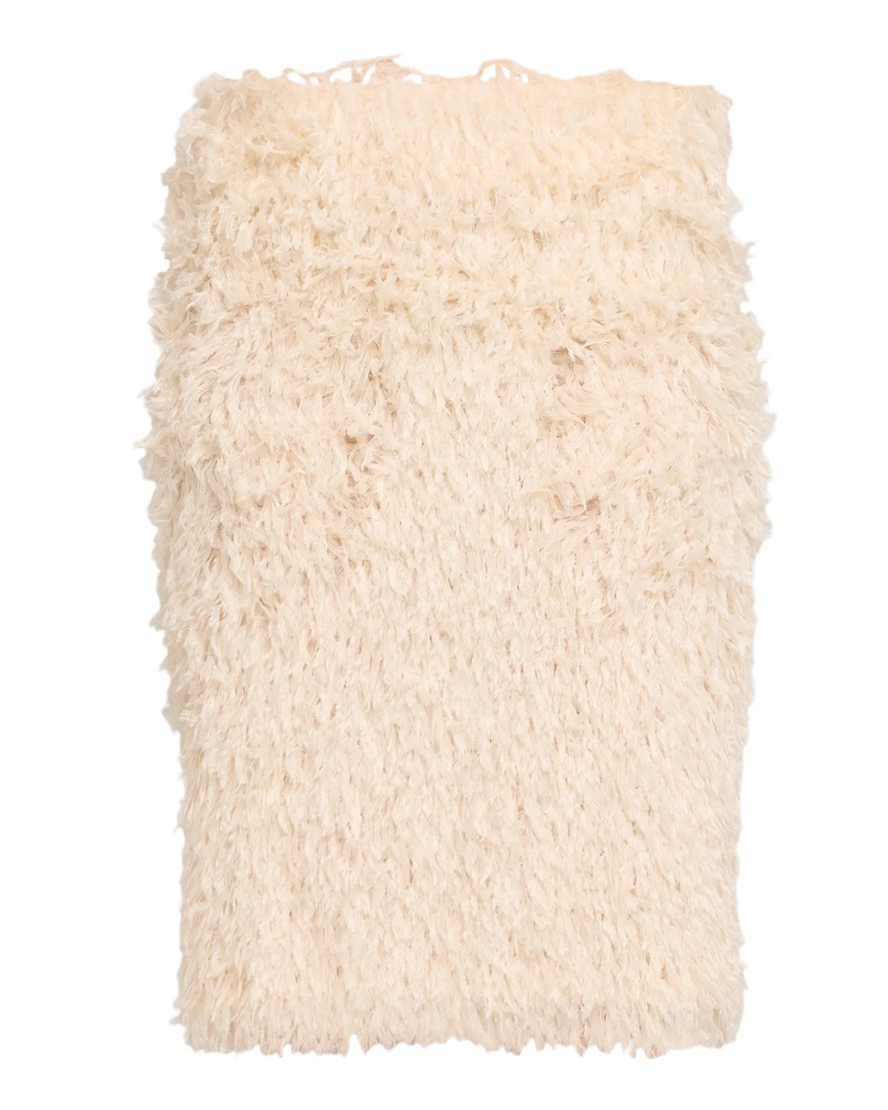 TOTEME Feathered Jersey Knee-Length Skirt
