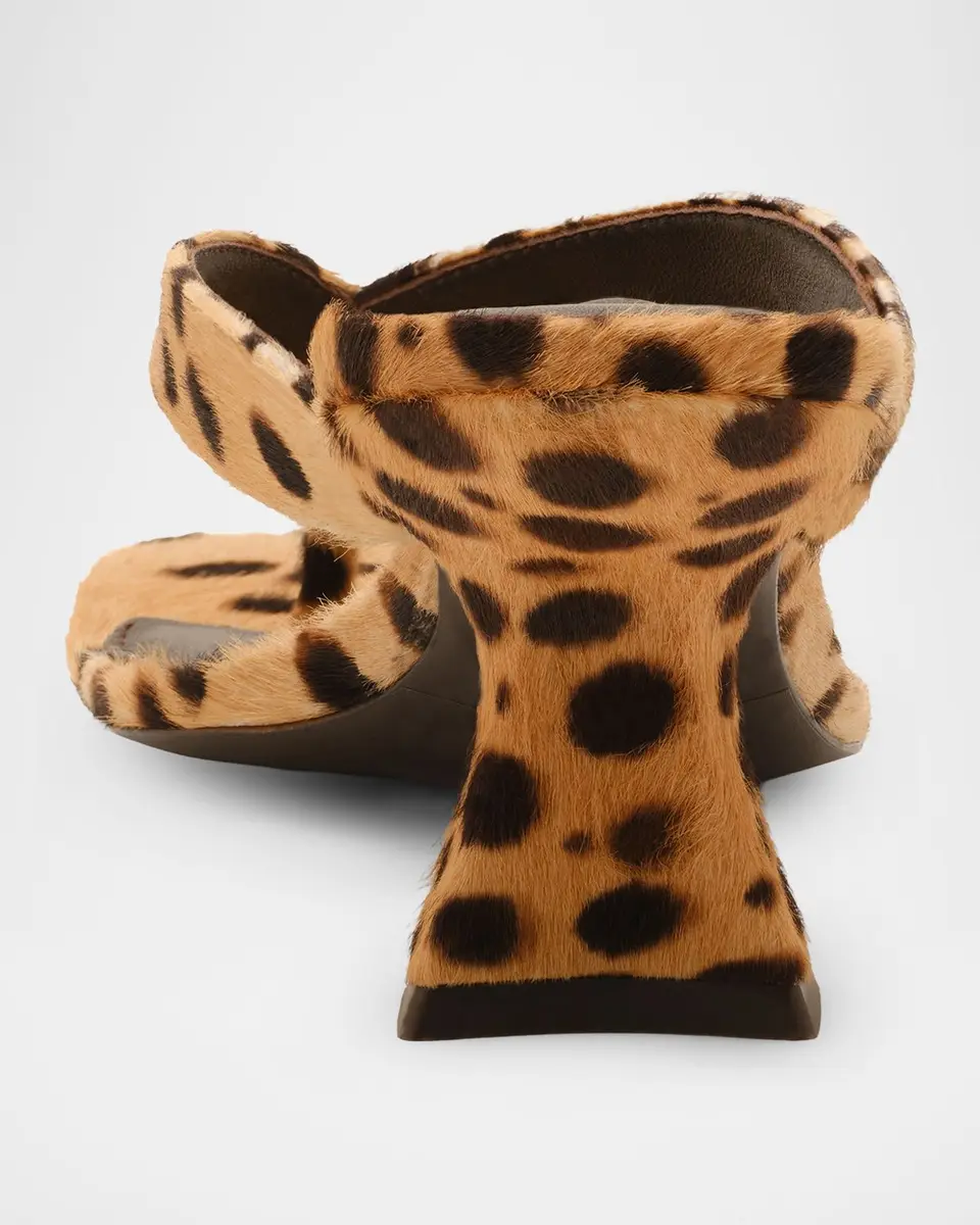 Cult Gaia 65mm Abi Cheetah Calf Hair Thong Sandals | Thumbnail 3 Cult Gaia 65mm Abi Cheetah Calf Hair Thong Sandals | Thumbnail 3