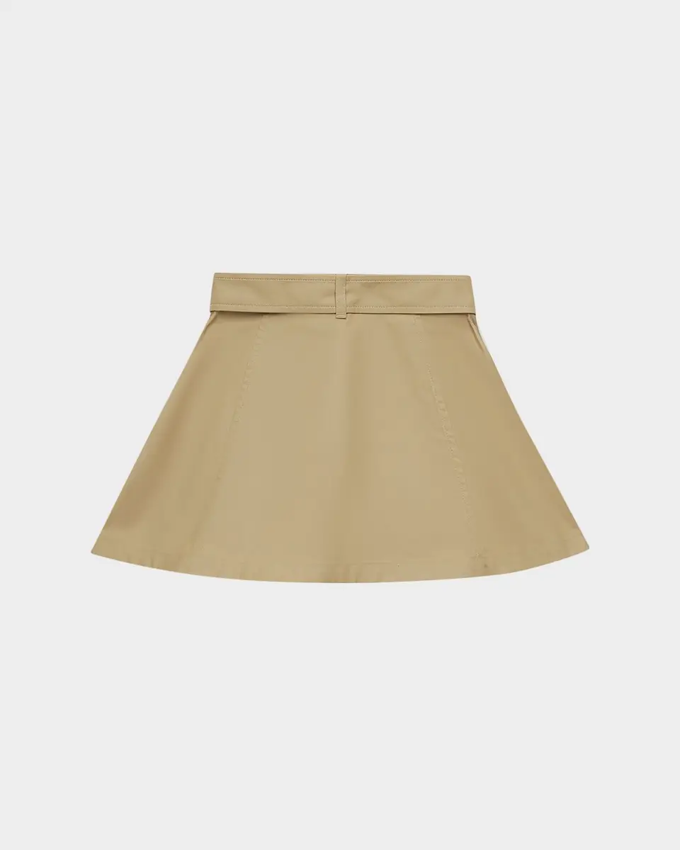 Burberry Girl's Katey Cotton Trench Skirt | Thumbnail 2
