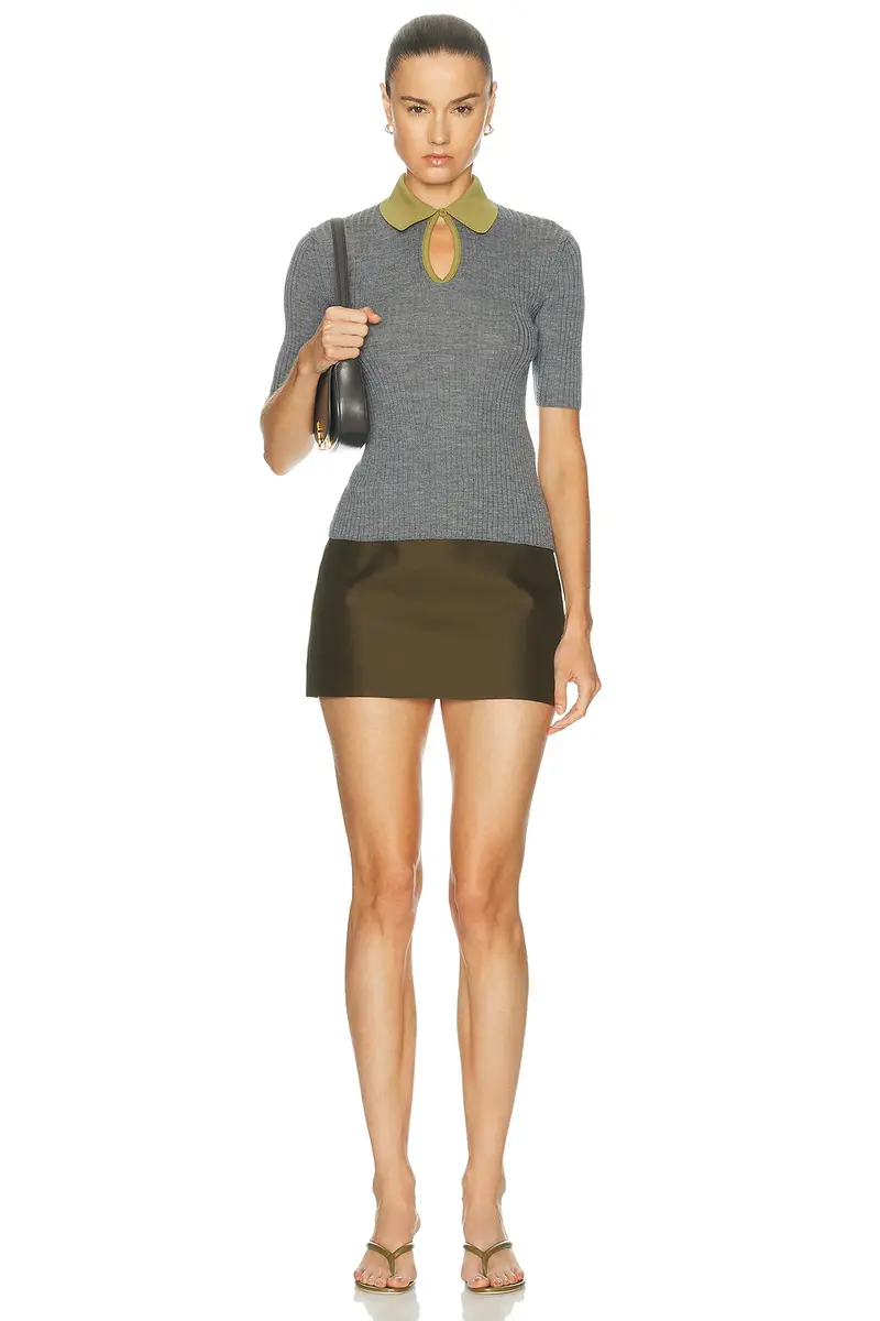 Jil Sander Short Sleeve Polo Sweater | Thumbnail 4