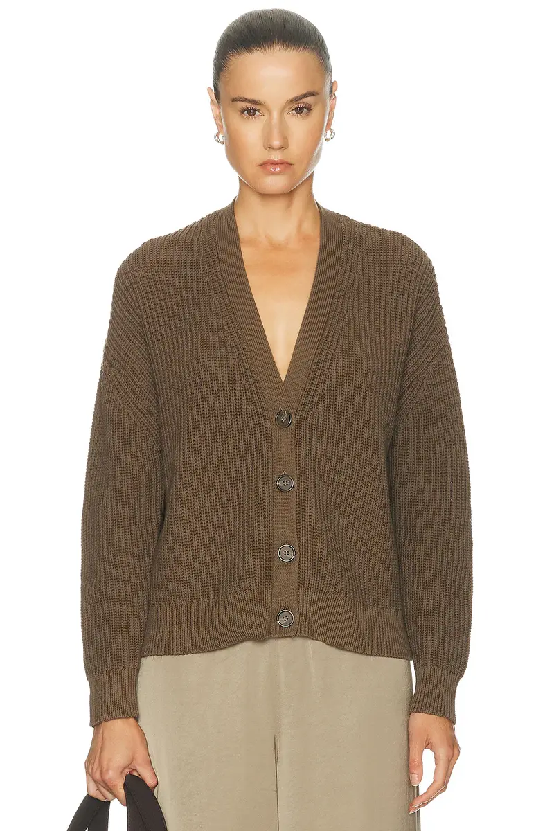Jenni Kayne Cropped Cotton Cocoon Cardigan | Image 1 Jenni Kayne Cropped Cotton Cocoon Cardigan | Image 1
