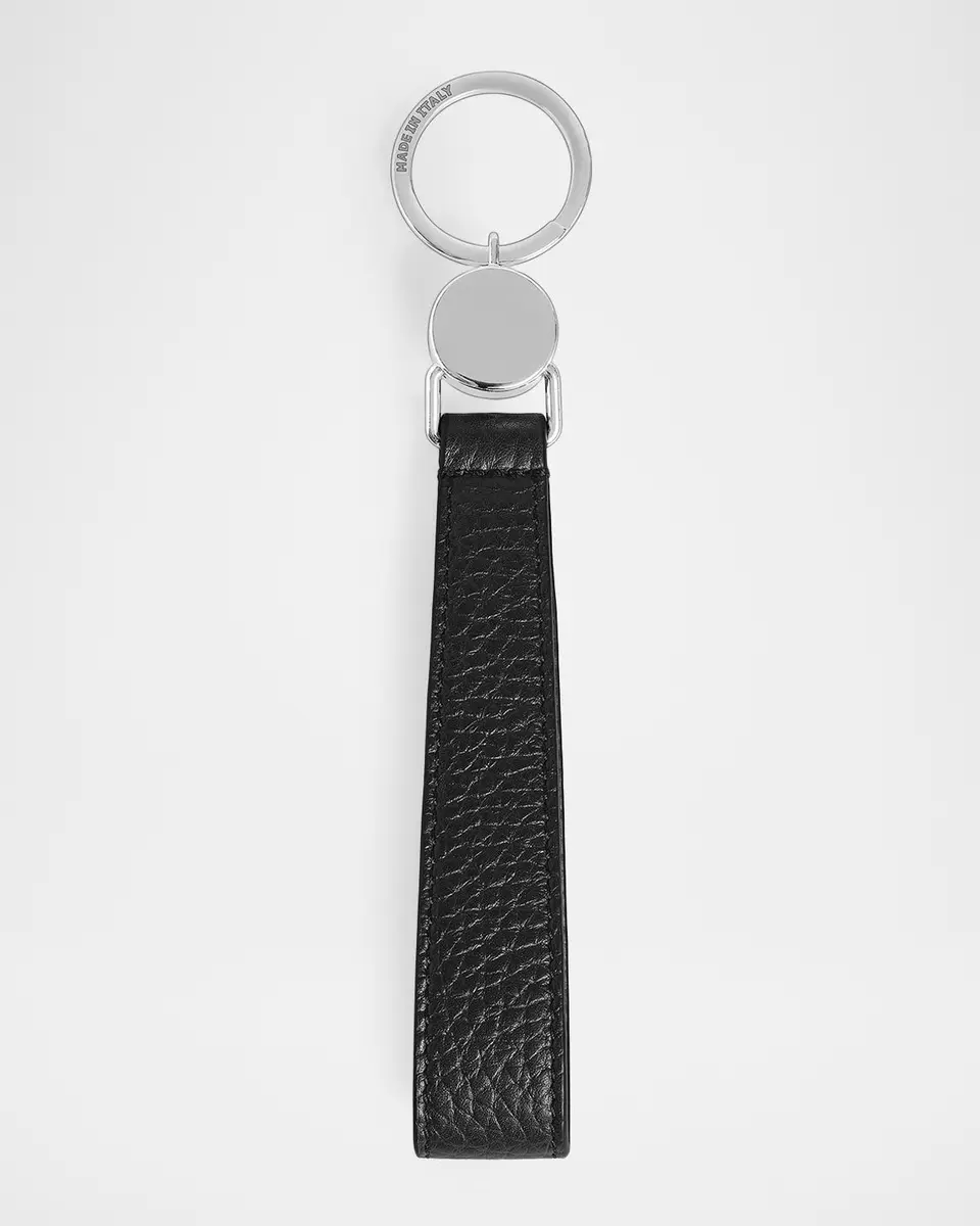 Montblanc Grain Leather Loop Keychain | Thumbnail 2 Montblanc Grain Leather Loop Keychain | Thumbnail 2