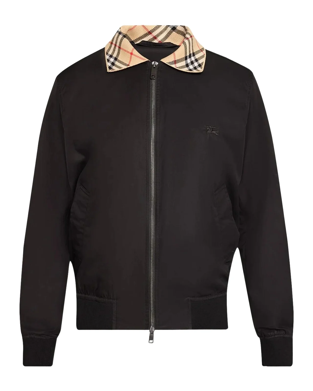 Burberry Men's Glenfields Nylon Check-Collar Blouson
