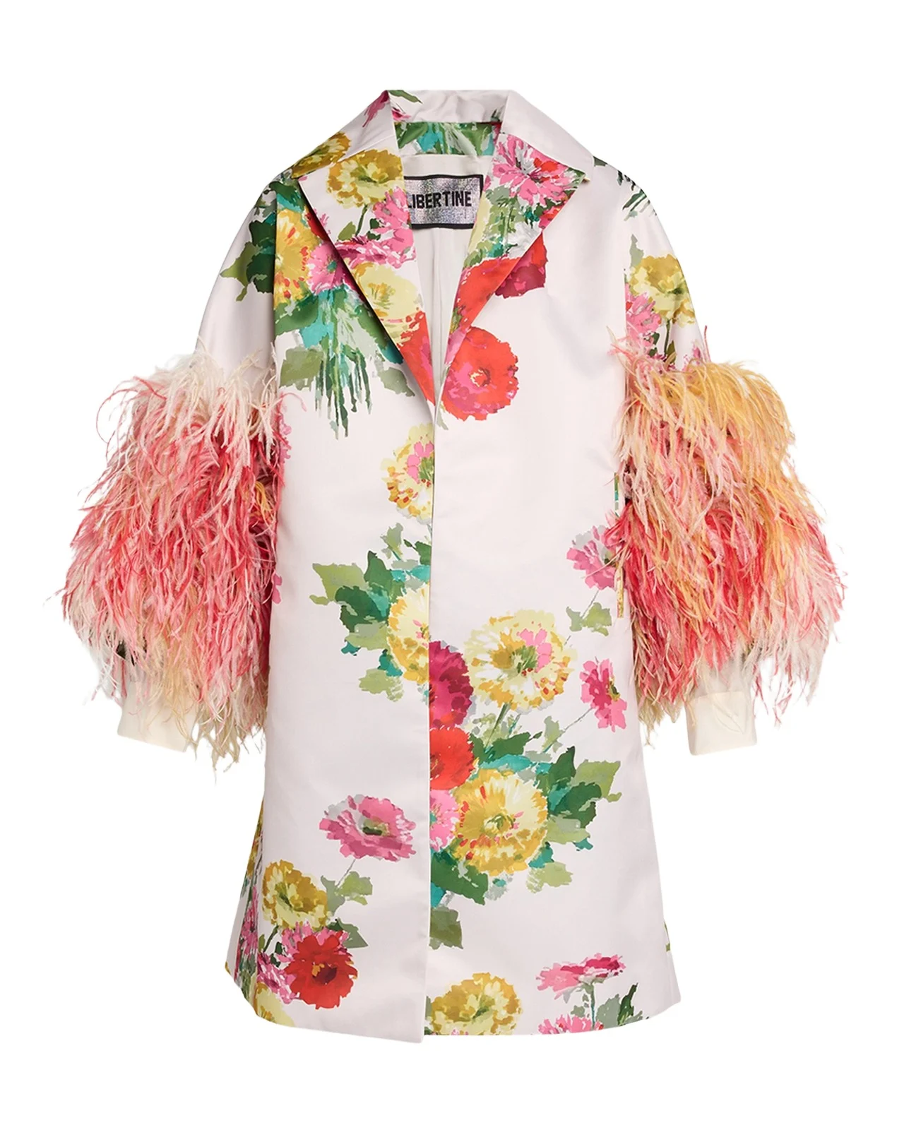 Libertine Pat Nixon Feathered Oversized Coat
