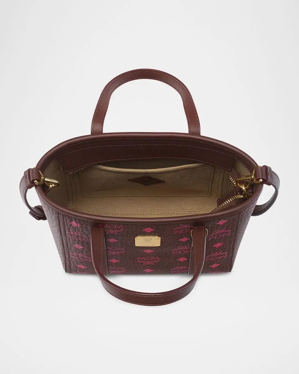 MCM Mini Toni Visetos Cotton Shopper Tote Bag | Thumbnail 3 MCM Mini Toni Visetos Cotton Shopper Tote Bag | Thumbnail 3
