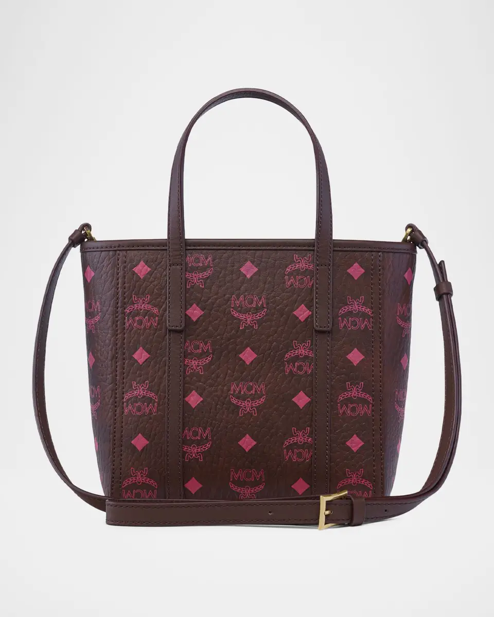 MCM Mini Toni Visetos Cotton Shopper Tote Bag | Thumbnail 4 MCM Mini Toni Visetos Cotton Shopper Tote Bag | Thumbnail 4